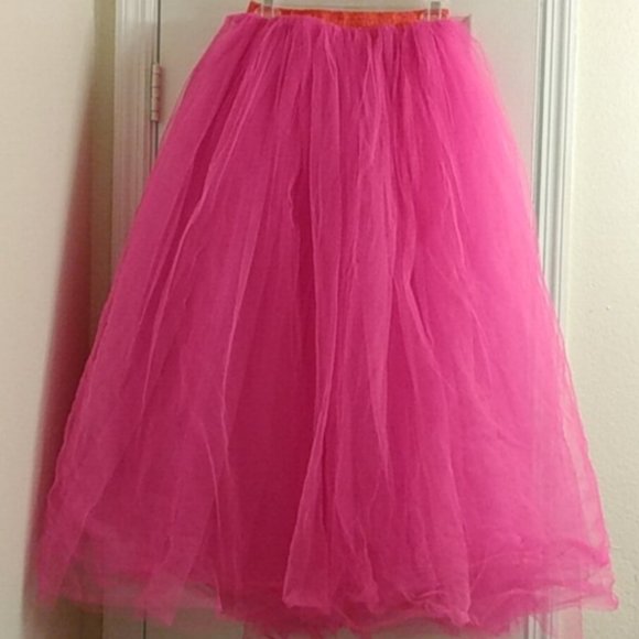 Casting Characters Dresses & Skirts - Pink Ballet Tutu Tulle Maxi Costume Skirt